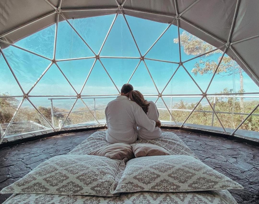 Domos Mirador Romantic Private Honeymoon Glamping Miramar Kültér fotó