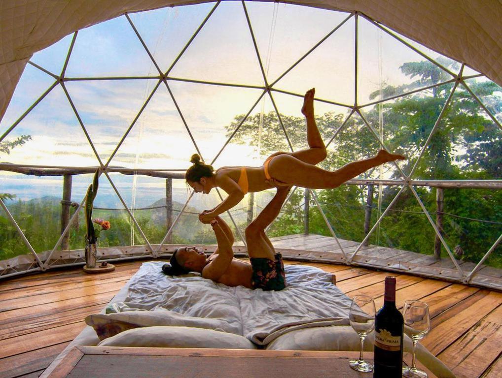 Domos Mirador Romantic Private Honeymoon Glamping Miramar Kültér fotó