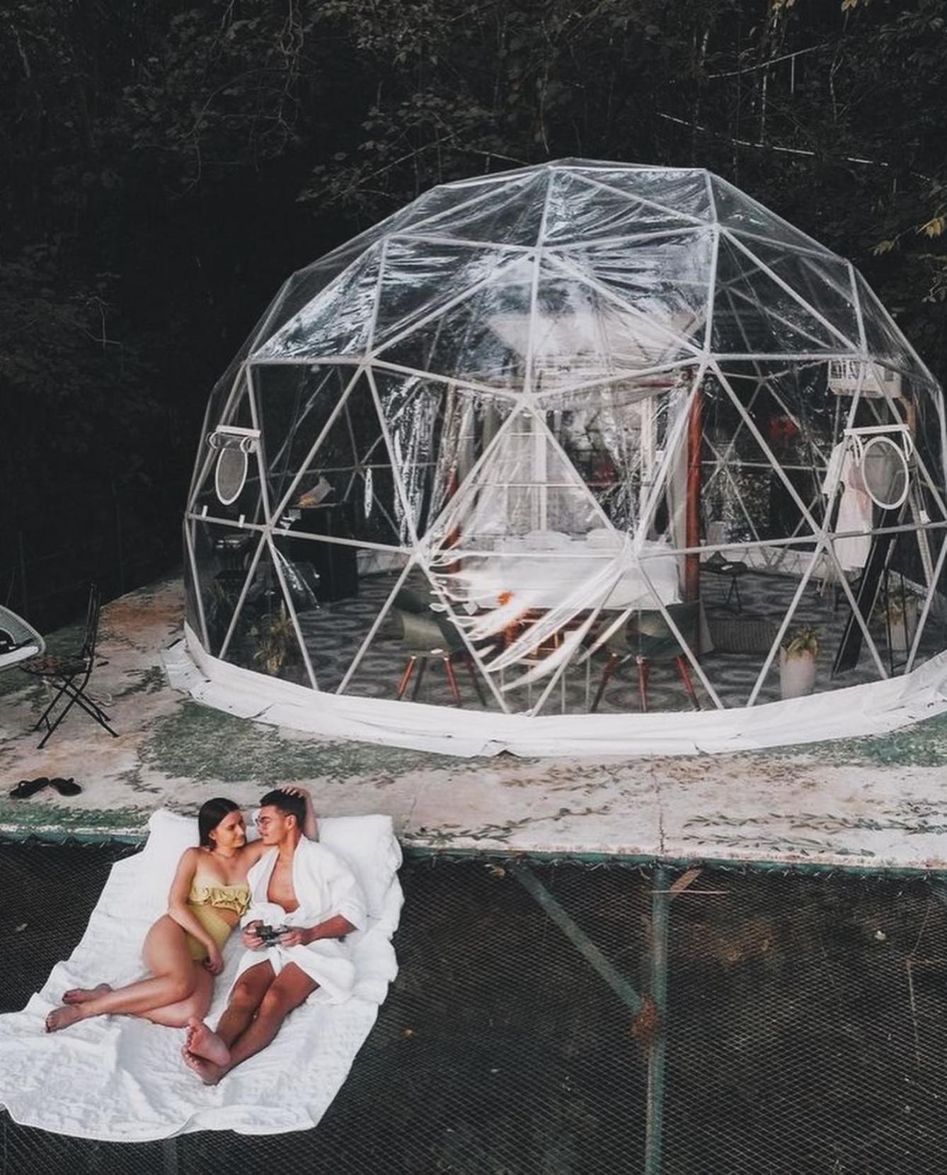 Domos Mirador Romantic Private Honeymoon Glamping Miramar Kültér fotó