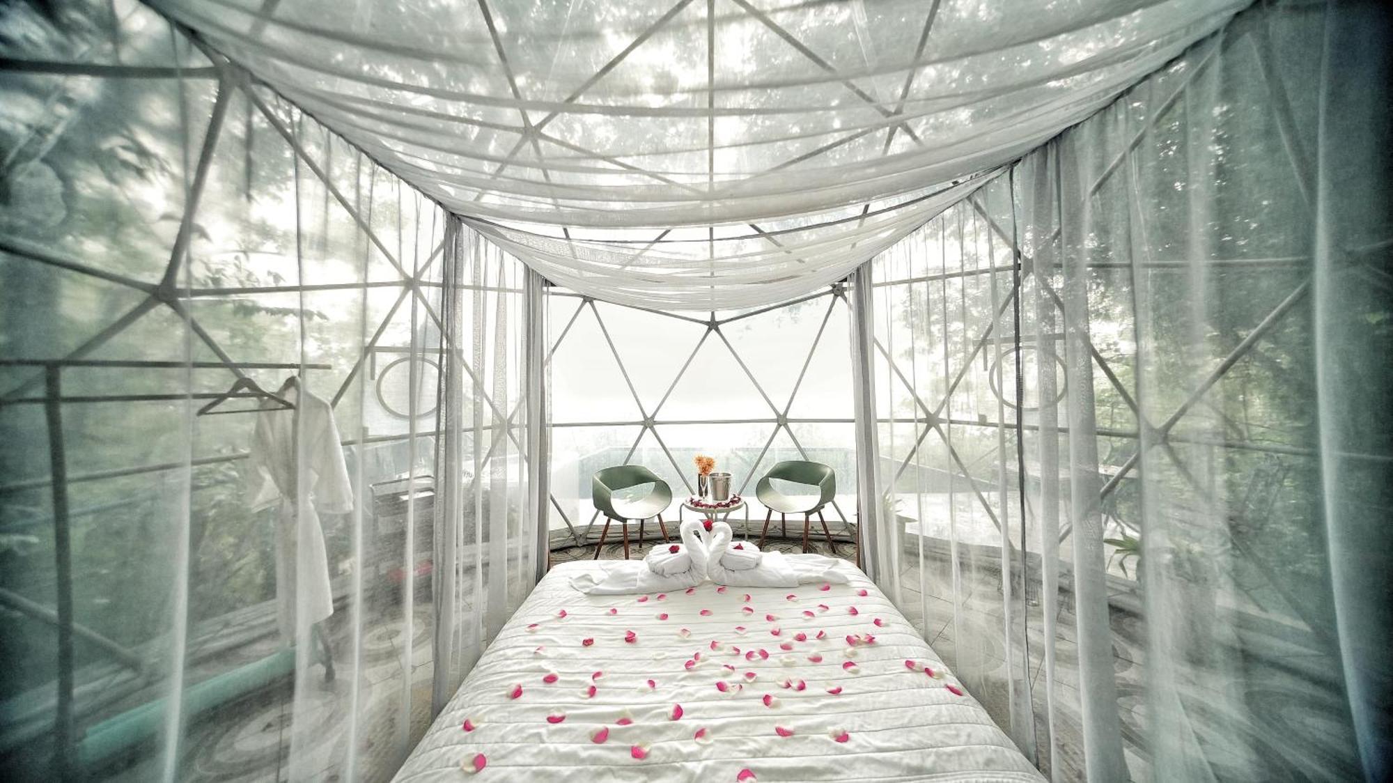 Domos Mirador Romantic Private Honeymoon Glamping Miramar Kültér fotó
